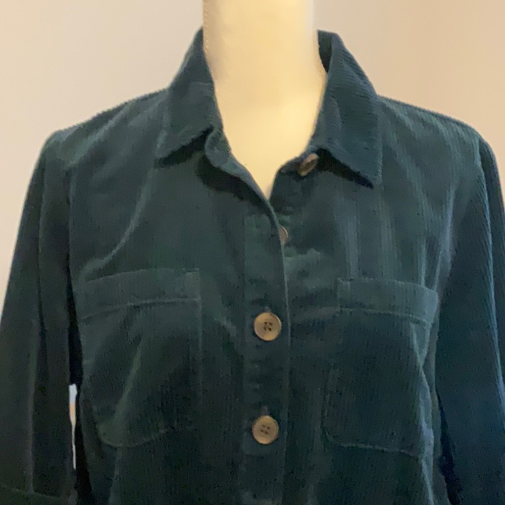 J Jill peacock corduroy dress MP NWTs